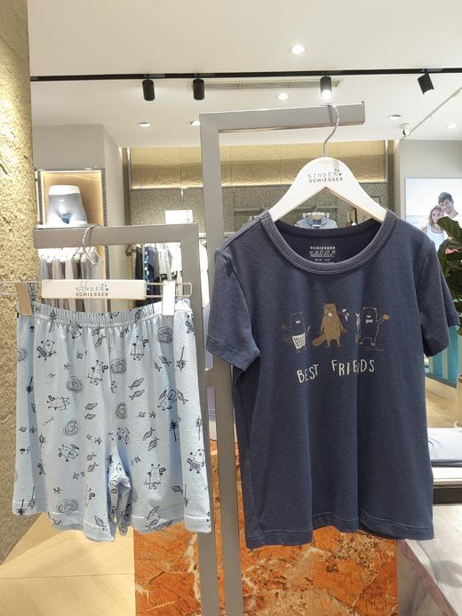 【棉粘套装】SCHIESSER德国舒雅男童棉＋粘纤短袖短裤套装  3B/17196H 商品图1