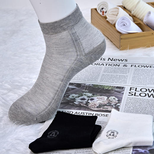 女【2双装 6双6折】丨女士丝袜中短筒袜网面春秋袜子女袜休闲袜【2412202】 商品图1