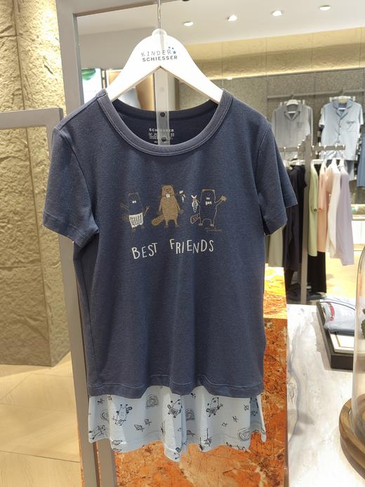 【棉粘套装】SCHIESSER德国舒雅男童棉＋粘纤短袖短裤套装  3B/17196H 商品图0