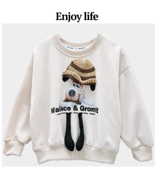 🌈【2024儿童秋冬新款可爱潮流时尚卫衣】🌸又到了喜欢卫衣的季节 🔸这款卫衣你一定不能错过🍹 独特的设计让宝宝瞬间成为焦点🔥🔥🔥 材质优良，做工精细，给宝宝满满的爱🤩！ 商品图2