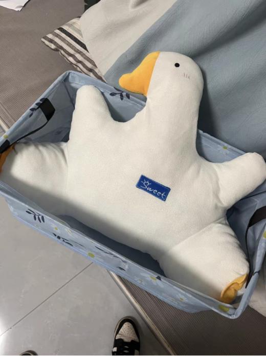 🌈【YOOHOPE清新小雏菊钢架收纳筐】🔺无纺布材质，加厚设计，✅防潮防污，一擦即净 🔺升级钢架支撑，可折叠 商品图4