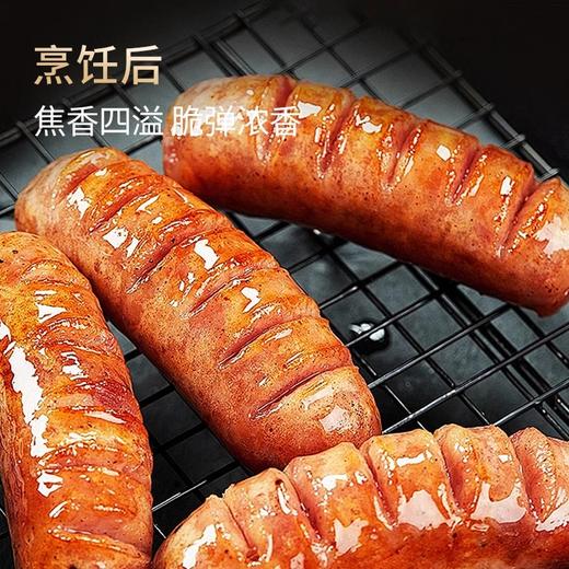 山林大红烤肠肉肠脆皮火山石香肠黑椒风味热狗肠空气炸锅非淀粉肠 商品图1