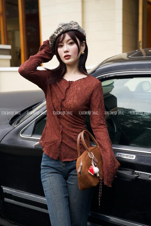 【门店同款】ENJOY秋季时光回廊蕾丝花边上衣 159196877 商品图7