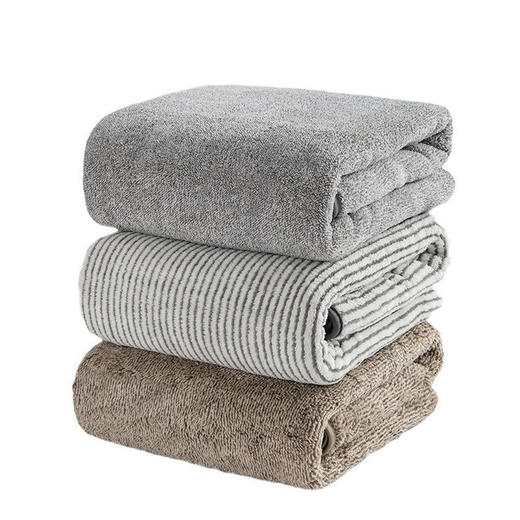 「9.9元到手！男士专用」提花珊瑚绒纤维毛巾 包边柔软吸水成人男士用洗澡礼品居家布艺 商品图4