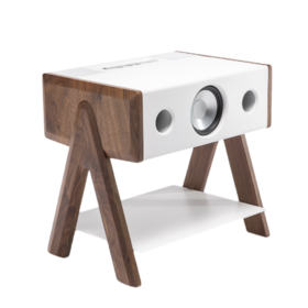 【LBC乐伯盒】CUBE法国蓝牙音箱La Boite concept边桌家用高-CUBE CS WALNUT 胡桃木白