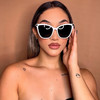 【国庆出游季~女神装备，欧美风】新款复古猫眼墨镜 女生波西米亚风 大框眼镜 时尚欧美太阳镜 拍照更出片-QQ 商品缩略图1