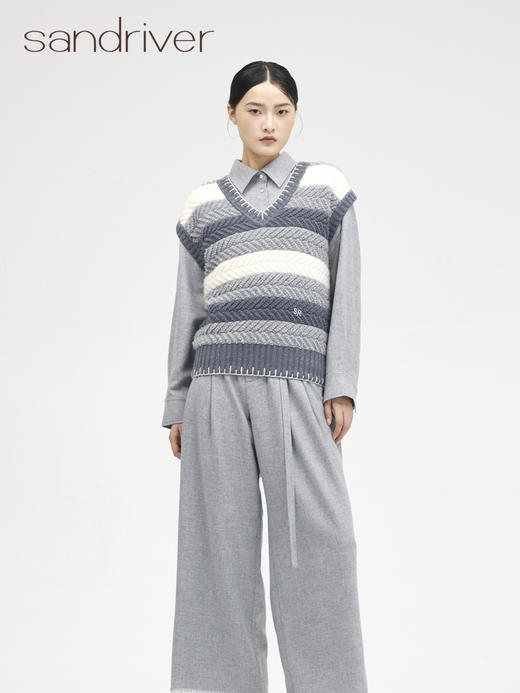 西藏羊绒衬衫男女同款SJF96M322N 商品图3