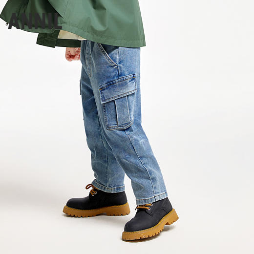 男童工装泡芙牛仔单裤安奈儿童装实体店同款XB436714 商品图1