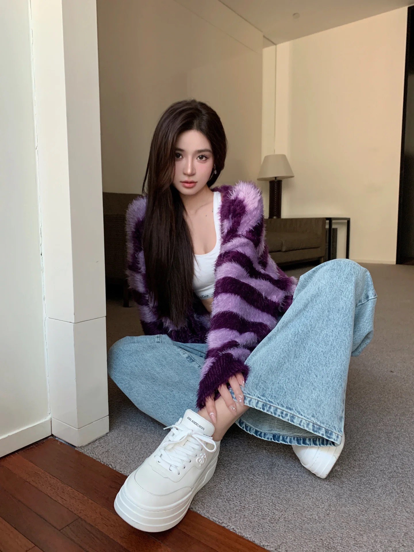 ANN  ANDELMAN 赵露思 杨紫 吴宣仪 众多明星网红同款Arcade Blanc 小白鞋 牛皮鞋面，超厚的发泡大底，直接增高6cm！巨显腿长 半个娱乐圈都在穿它~