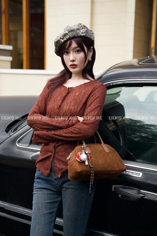 【门店同款】ENJOY秋季时光回廊蕾丝花边上衣 159196877 商品图3