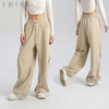 [100%棉] 美式复古伞兵裤 阔腿+束脚两穿 侧边条纹撞色 宽松直筒运动休闲裤 商品缩略图5