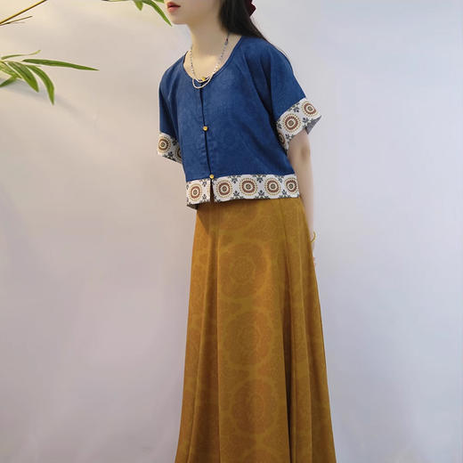 裁缝学苑AQ350唐制半臂悬垂领八破裙纸样女装汉服唐风三件套制版 商品图2