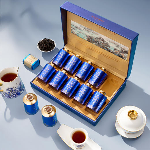 华祥苑 国缤茶小蓝罐 老枞水仙 武夷岩茶 礼盒装 商品图4