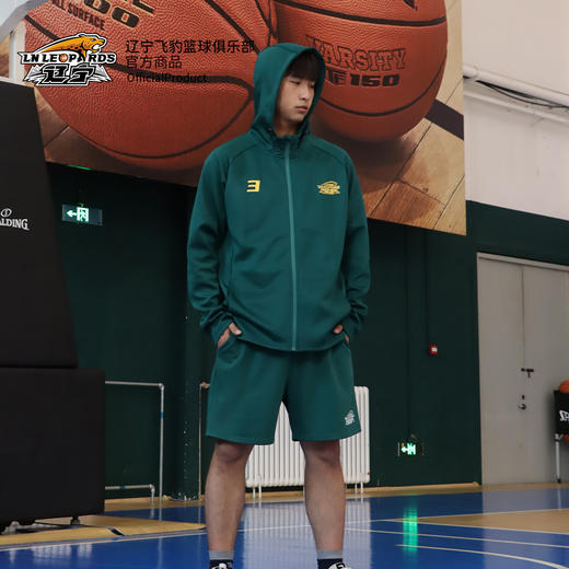 【官方正版】辽宁飞豹男篮｜印号墨绿训练外套球迷周边 商品图3
