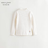 [科技发热]马克珍妮女童半高领条纹打底衫儿童T恤秋冬新款241555 商品缩略图1