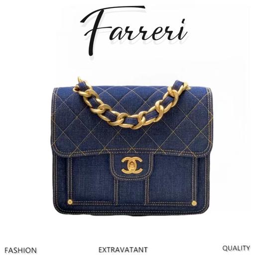 香奶奶丹宁双肩包 商品图0