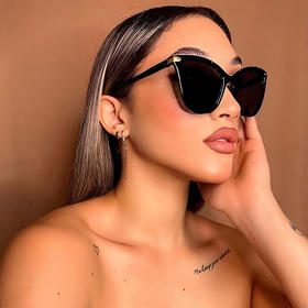 【国庆出游季~女神装备，欧美风】新款复古猫眼墨镜 女生波西米亚风 大框眼镜 时尚欧美太阳镜 拍照更出片-QQ