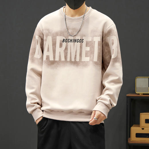 【新款DYY】大依优型大码圆领卫衣男宽松休闲上衣胖子加肥加大男士潮流 商品图5