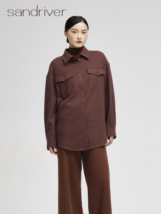 西藏羊绒衬衫男女同款SJF96M322A 商品图3