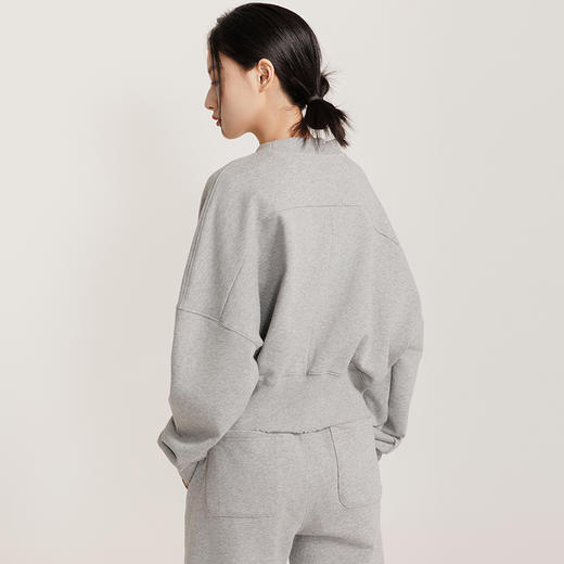 大落肩短款基础版休闲松弛感卫衣880012 预售7天 商品图2