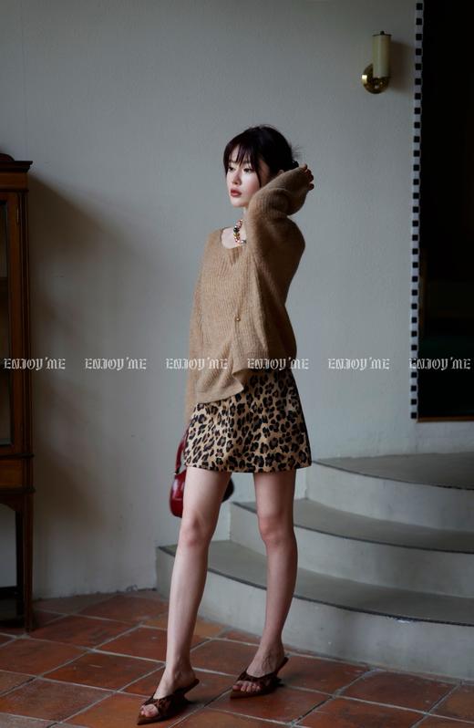 【门店同款】ENJOY秋季时光回廊洋气豹纹短半裙 159396932 商品图8