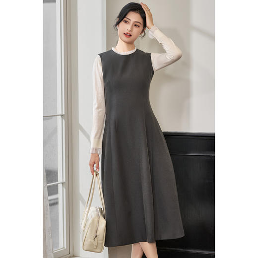 【现货】米思阳2026春季新款简约高级感轻礼服连衣裙气质显瘦背心裙女3797 商品图2