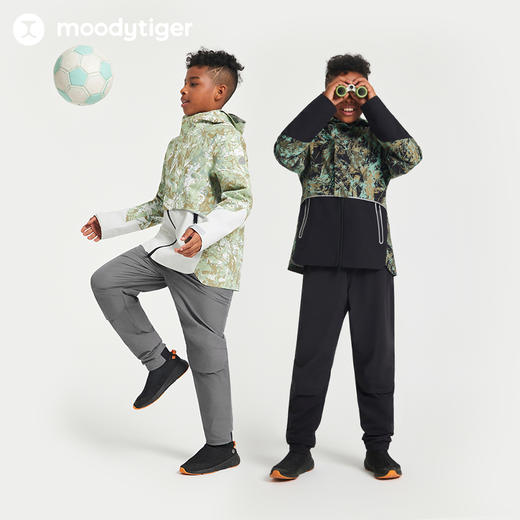 moodytiger男童防风长裤24秋新PRIMALOFT科技绒保暖拒水运动裤【H】 商品图4