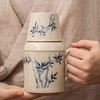 复古万花小暖壶家用带盖泡茶壶茶杯办公室大容量创意陶瓷焖茶杯 商品缩略图1