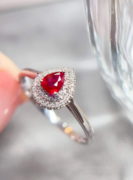 18k金红宝石戒指 约0.3克拉 商品图2