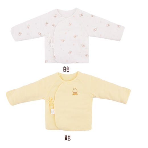 棉果果秋冬季有机棉纱男童女童夹棉偏襟上衣M401111819624 商品图2