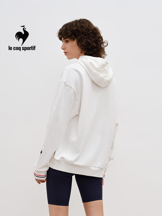 【大都会店】乐卡克 法国公鸡2024男女同款复古运动舒适透气休闲时尚连帽卫衣 L241UCNA2106 商品图1