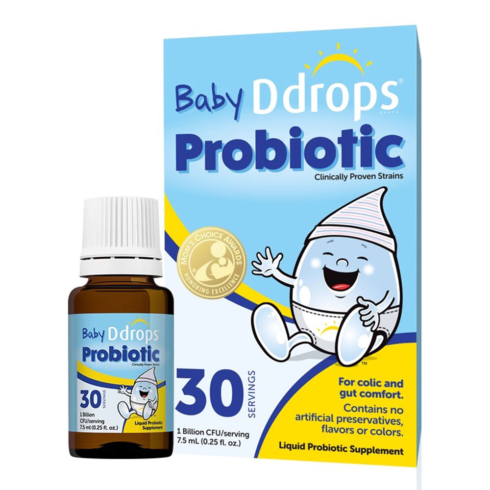 【保税】加拿大 滴卓思（Ddrops） 婴儿益生菌滴剂 7.5ml，适合21天~1岁宝宝
