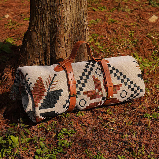 【野餐垫防潮垫】 加厚波西米亚地垫 帐篷户外露营毯子 欧洲宫廷风野餐垫 商品图1