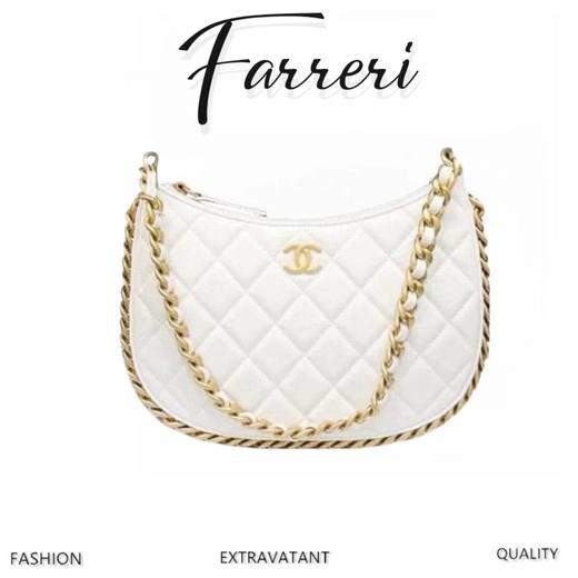 香奶奶 B 手工坊  腋下包 中号 白色 商品图0