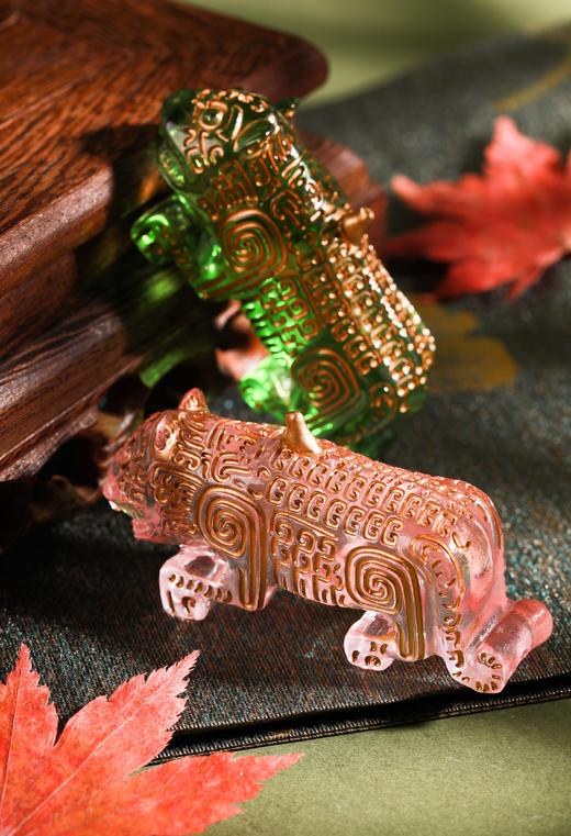 描金琉璃双尾虎冰箱贴 商品图2