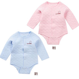 棉果果秋冬款男童女童内衣空气层对开三角连体衣连身衣哈衣M401712617627