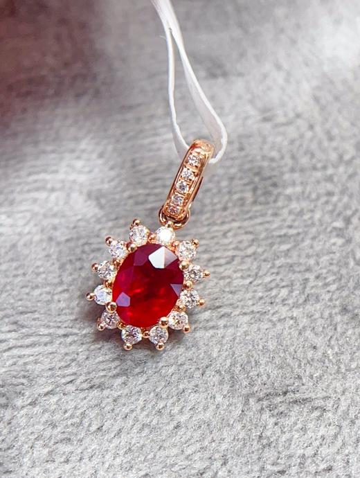 18k金红宝石吊坠 约0.5克拉 商品图2