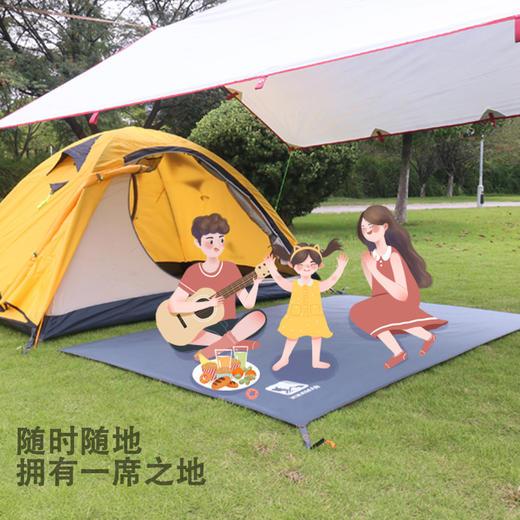 户外帐篷地垫加厚牛津布防水野餐地席耐磨防扎地布多用途遮阳天幕 商品图1