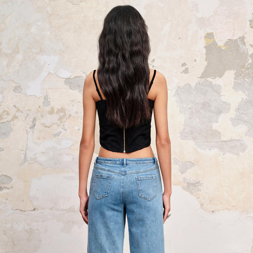 甜辣风暗纹蕾丝小背心23早秋内搭吊带小衫 商品图3