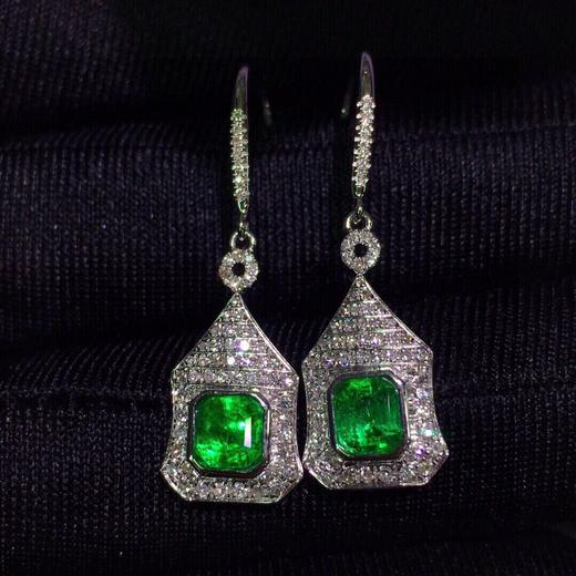  祖母绿耳坠 1.66ct 商品图4