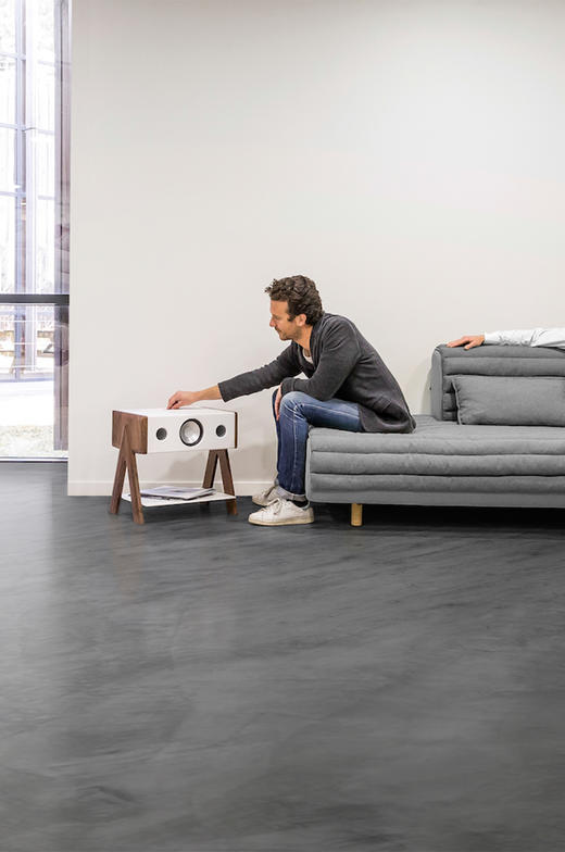 【LBC乐伯盒】CUBE法国蓝牙音箱La Boite concept边桌家用高-CUBE CS WALNUT 胡桃木白 商品图3