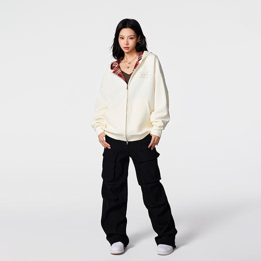 【Achock官方店】logo刺绣美式连帽卫衣男女潮牌高街重磅拉链开衫 商品图3