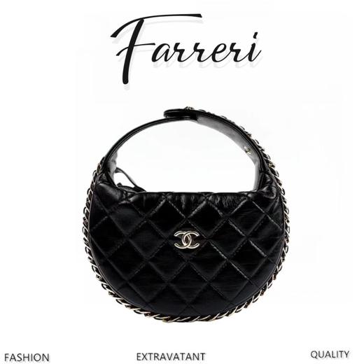 香奶奶 3色  Chanel 23C 呼啦圈手拿包  正品皮 商品图0