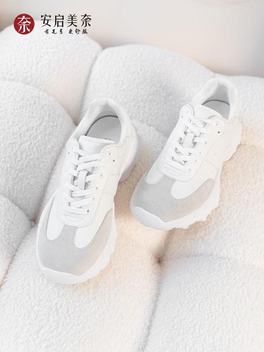 ARCH CONTACT安启美奈运动鞋增高羊皮女鞋52929-1 商品图1