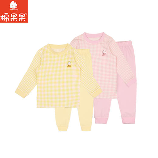 棉果果春秋季有机棉纱内衣上衣裤子套头套装M101302220040 商品图0