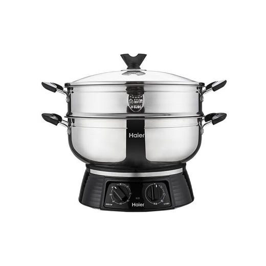 海尔多功能家用电热炒锅大容量双层多功能上蒸下煮锅 HDC-DMB3403 商品图0