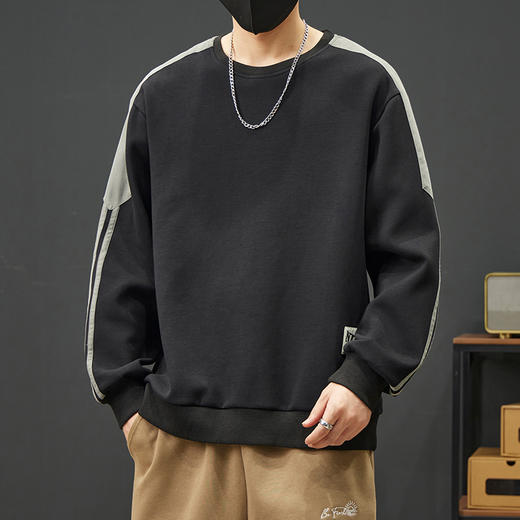 【新款DYY】大依优型大码圆领卫衣男宽松休闲上衣胖子加肥加大男士潮流 商品图7