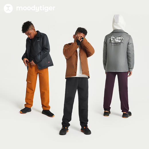 【24年秋新品】moodytiger男童棉服24秋冬新款拒水保暖PRIMALOFT科技棉外套43110601 商品图4
