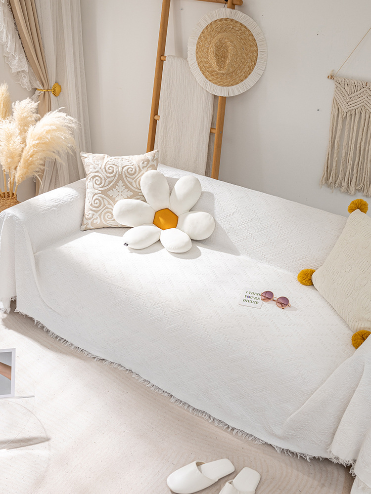 22智贝规格图针织万能沙发巾北欧ins风盖布全盖沙发垫套罩盖