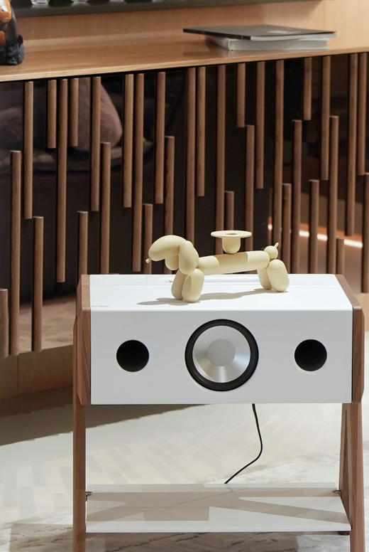【LBC乐伯盒】CUBE法国蓝牙音箱La Boite concept边桌家用高-CUBE CS WALNUT 胡桃木白 商品图5